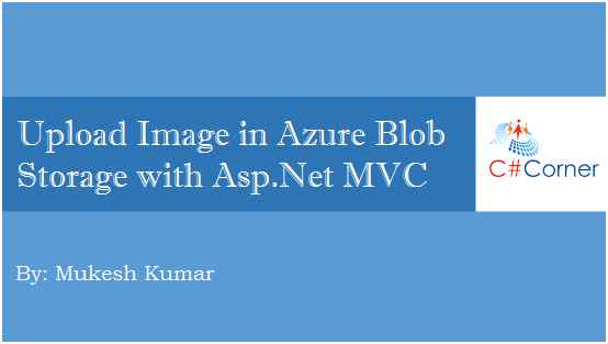 Upload Image in Azure Blob Storage
